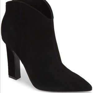 Marc Fisher Black Suede Miggie Bootie
